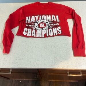 Nebraska Volleyball National Champions longsleeve midriff tshirt